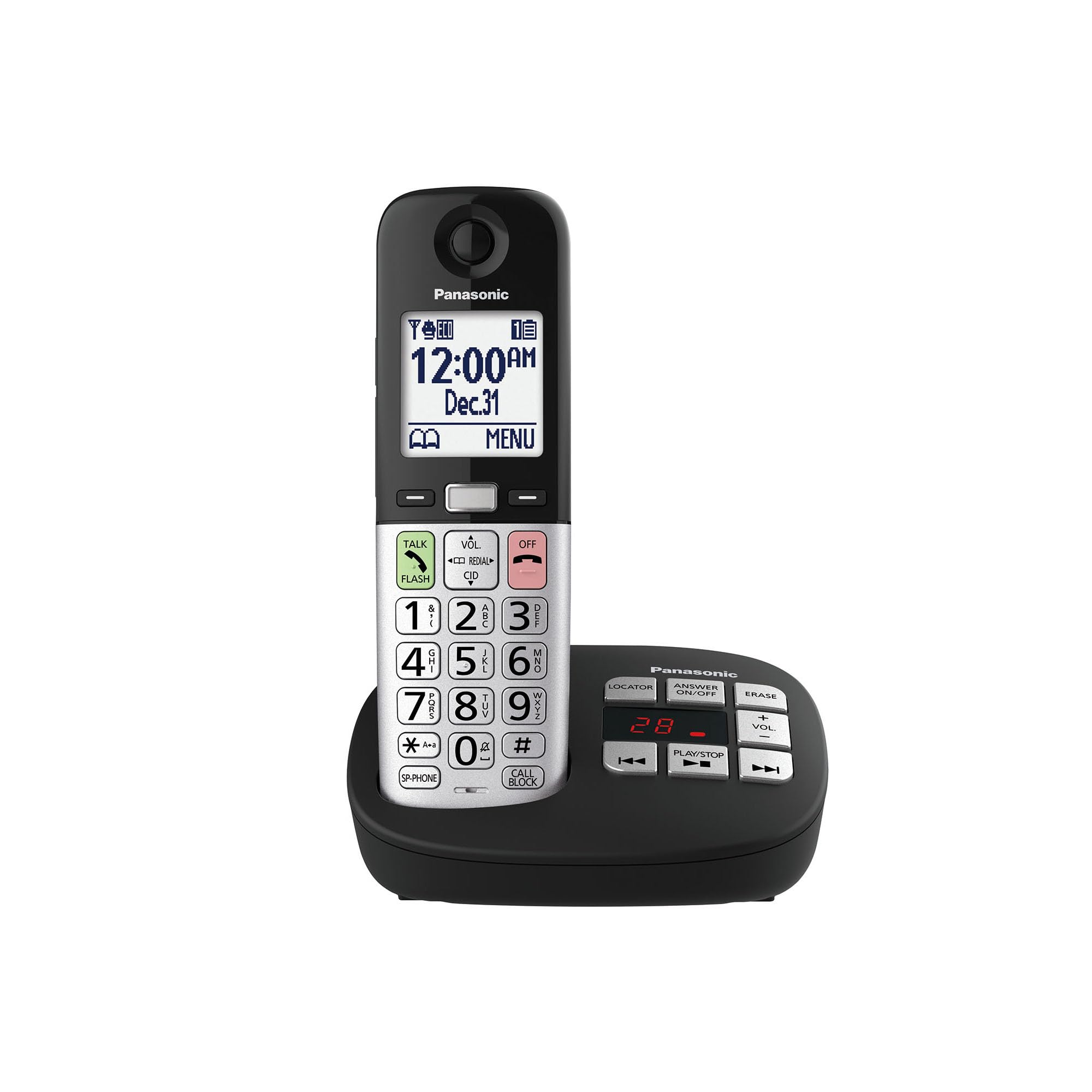 Amazon.com : Panasonic Cordless Phone, Easy to Use with Large